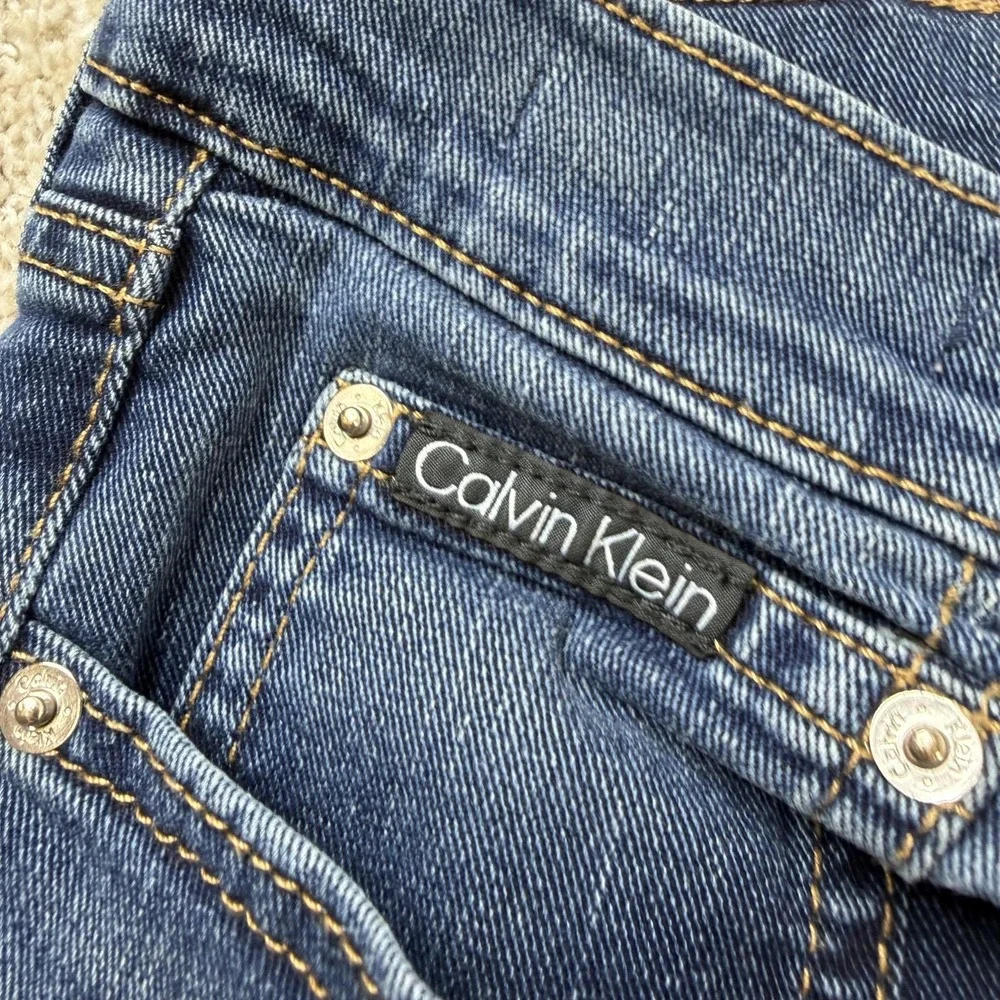 Calvin Klein Jeans Mens 34x29 Medium Wash Blue Denim Regular Straight Casual